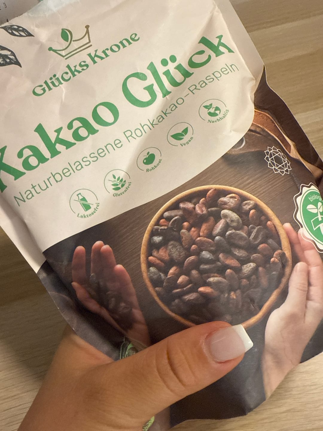 Customer photo review of Bio Kakao Glück (100% Bio Roh Kakao) - 250g