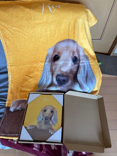 Customer photo review of Petcanvaオーダーメイド ペット似顔絵