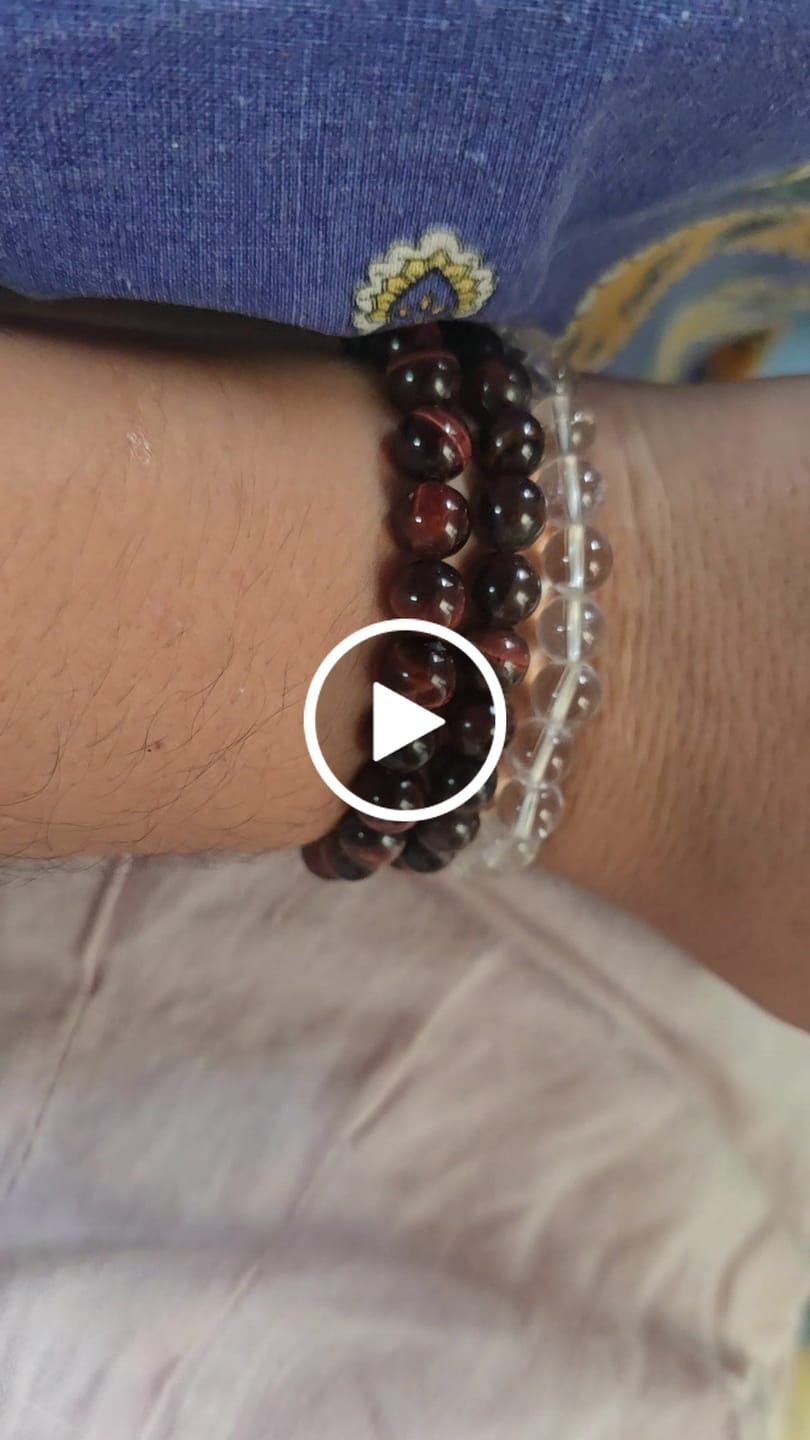 Customer video review of Bracelet Cristal de Roche "Amplification"