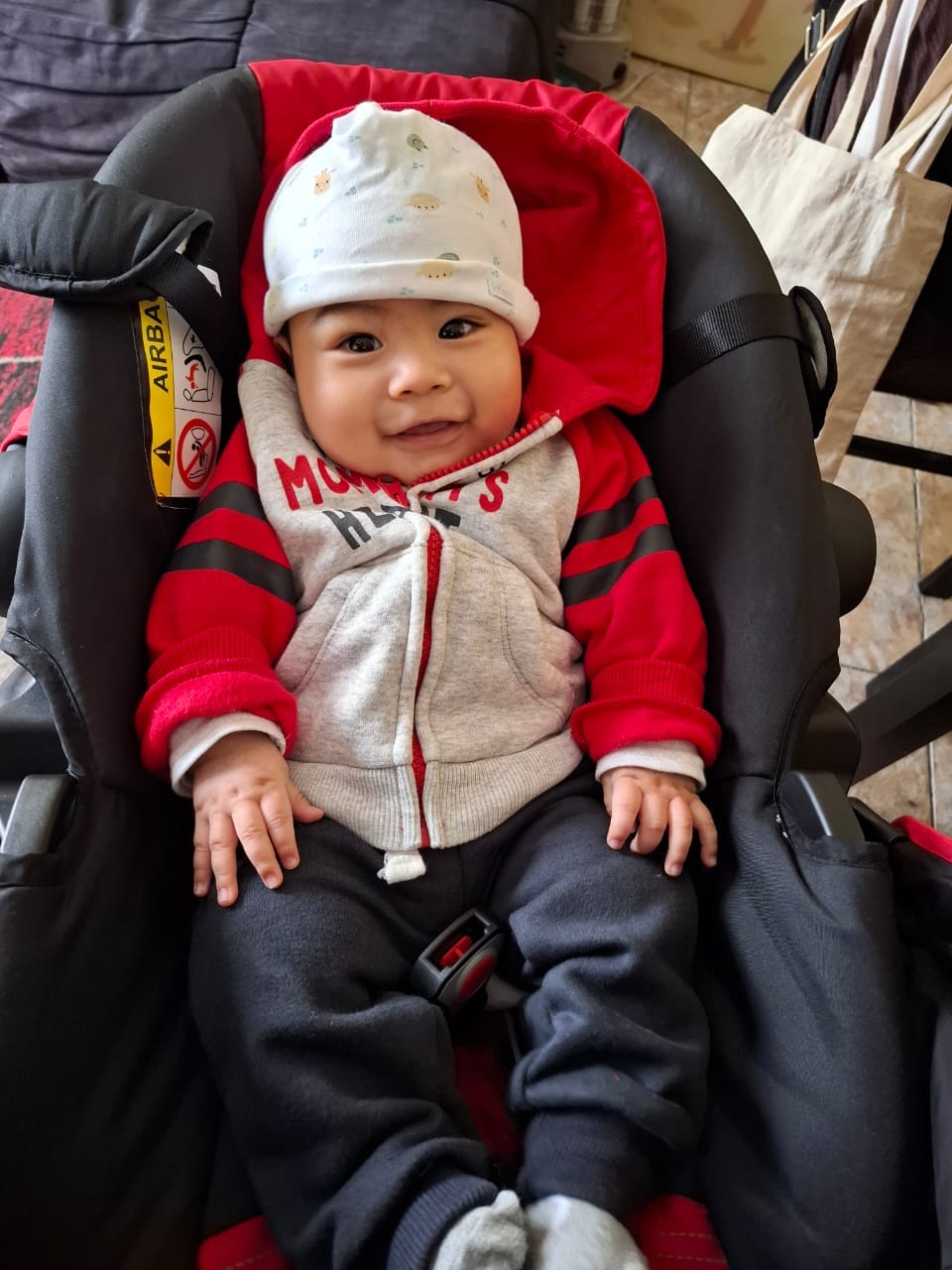 Customer photo review of Conjunto buzo algodón abrigado nene