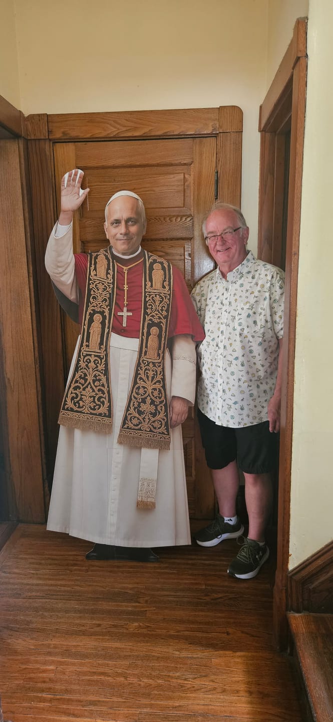 Customer photo review of Pope Leo XIV 6 Feet Life Size Cardboard Cutouts