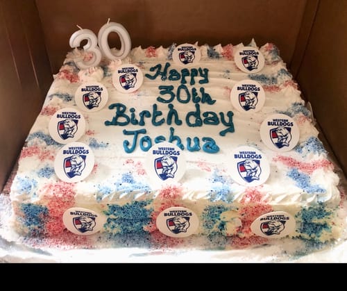 Customer photo review of Western Bulldogs AFL Club - Edible Icing Images