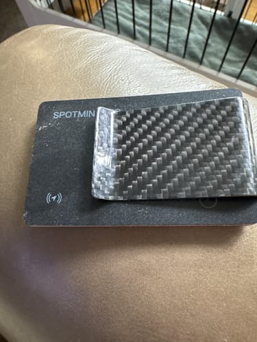 Customer photo review of SPOTMINDERS. Tracking card