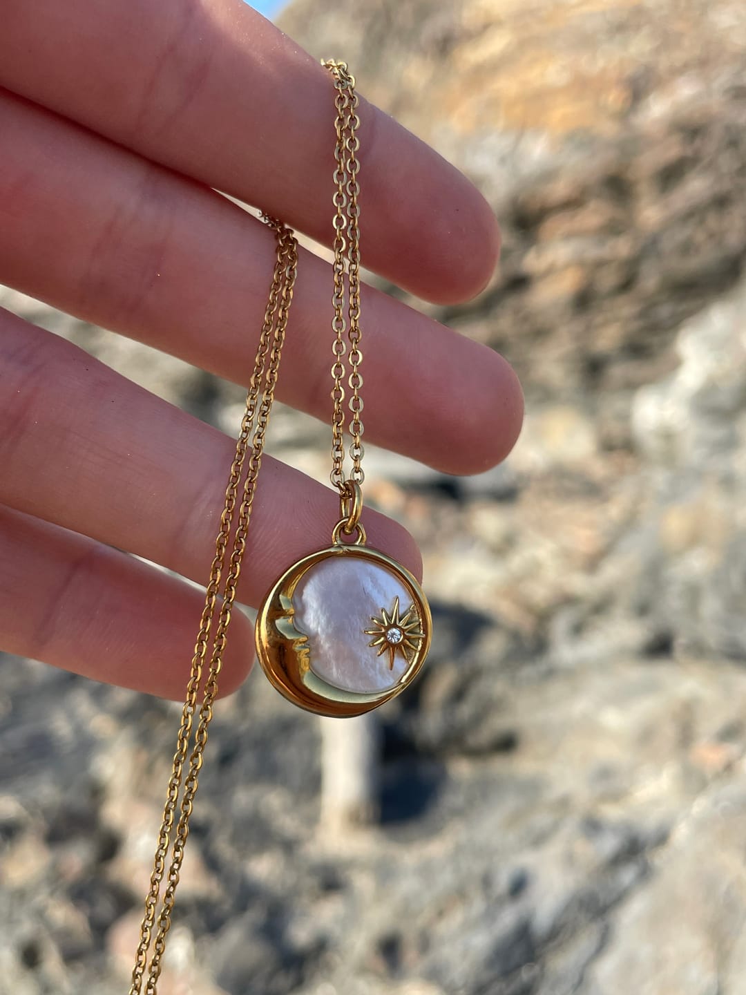 Customer photo review of Celeste Necklace