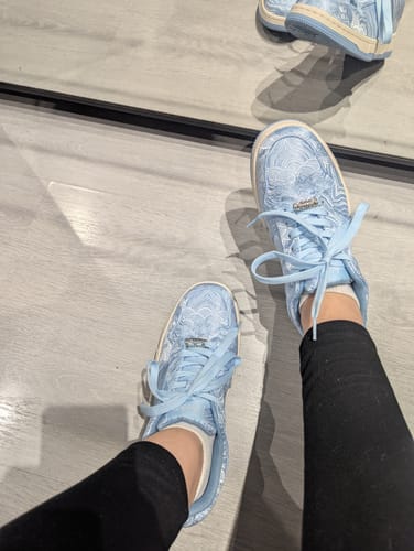 Customer photo review of Nihonga inspired Silk Sneakers