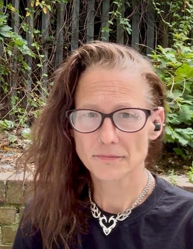 Customer photo review of Flame Heart Choker