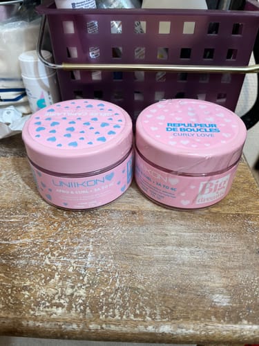 Customer photo review of Duo Curly Love – Repulpeur de boucle et gelée capillaire 2x200ML