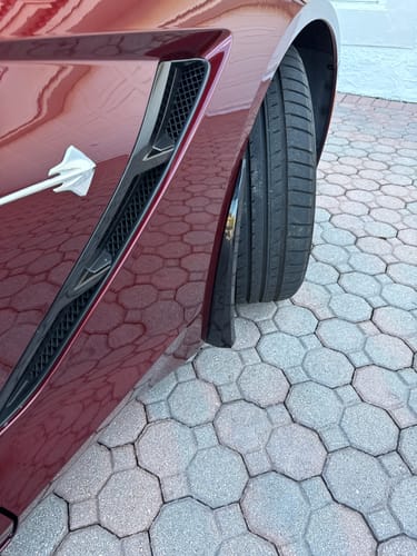 Customer photo review of Corvette C7 Extended Front & Rear Splash Guards