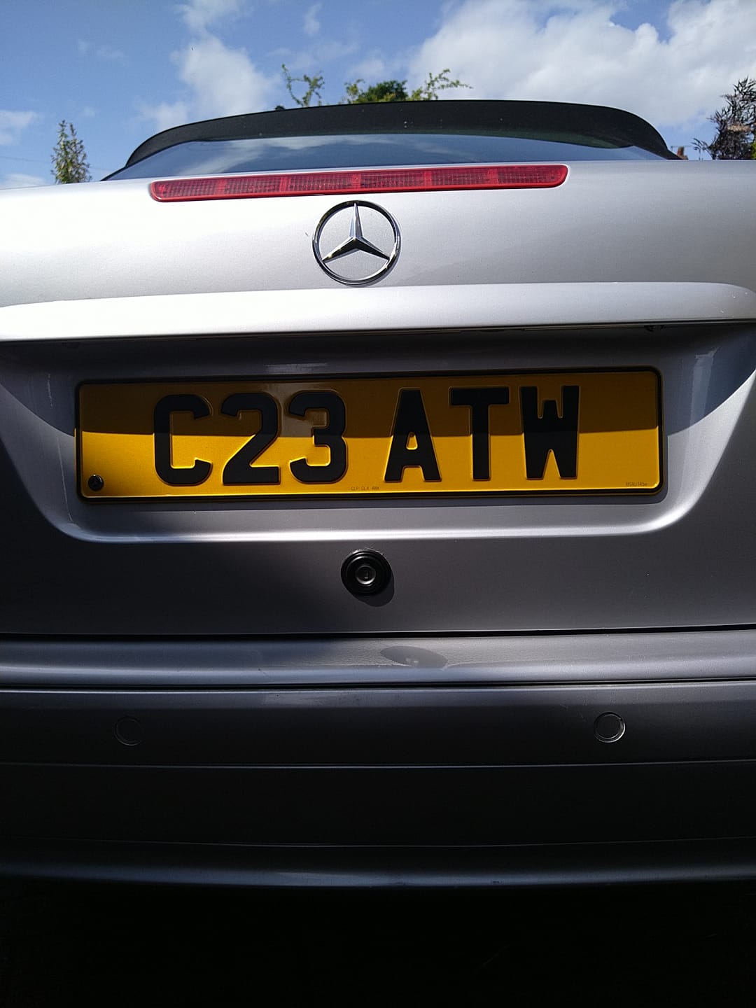 Customer photo review of Metal Pressed Number Plate (standard)- 520mm x 111mm