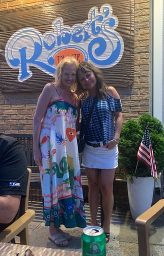 Customer photo review of Feel Effortlessly Linen Blend Unique Print Smocked Back Pocketed Midi Dress