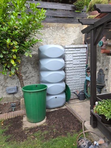 Customer photo review of YourCasa Regentonne [AquaBlock] - Platzsparend und Stilvoll - 700 - 1000 Liter