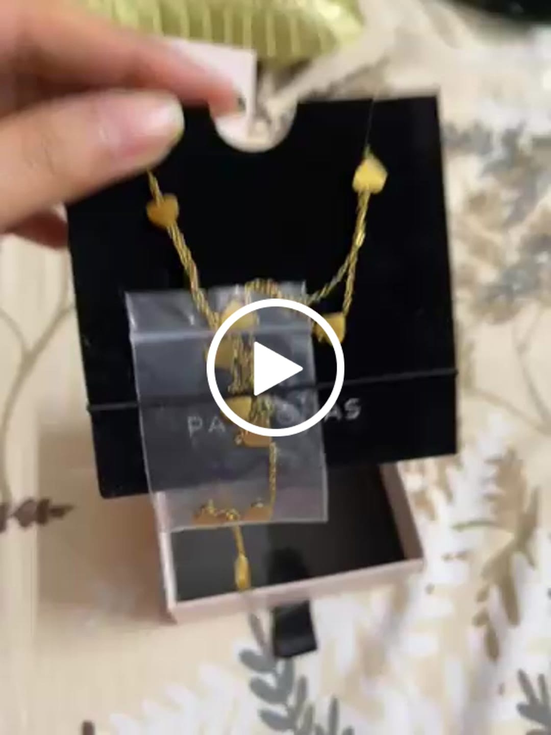 Customer video review of Two-Layered Heart Charm Necklace