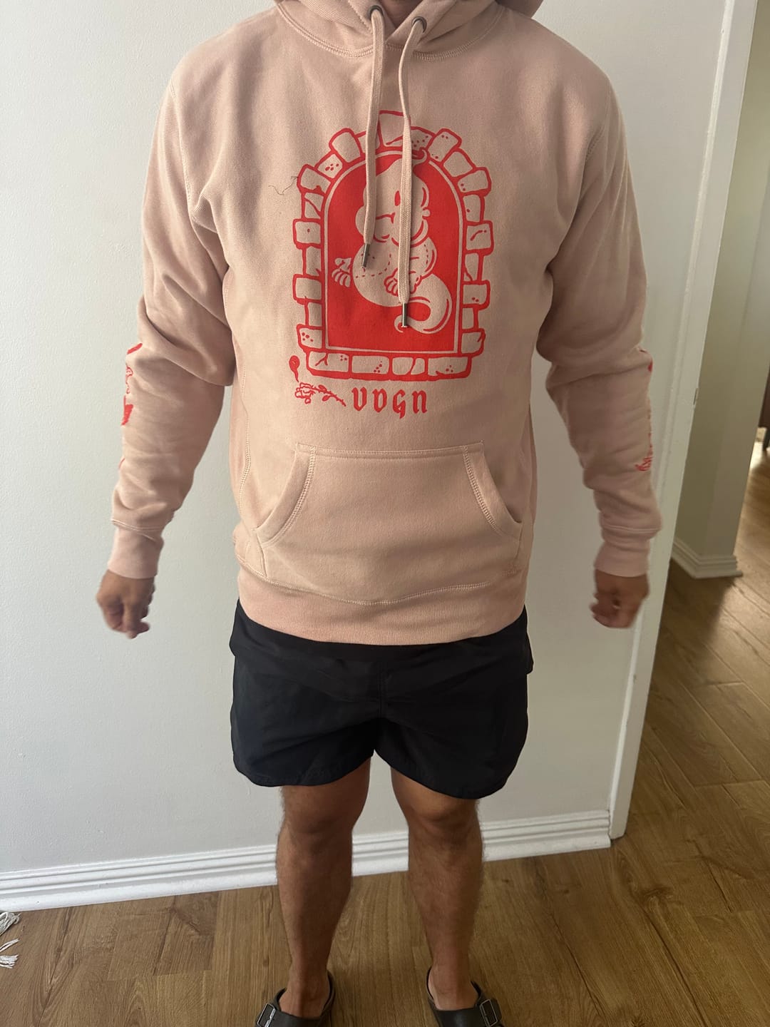 Customer photo review of "Dead Flowers" heavyweight hoodie