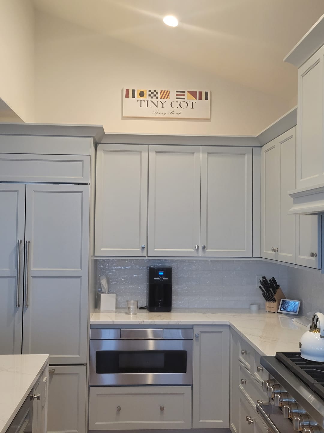 Customer photo review of Personalized Nautical Flags Wall Decor