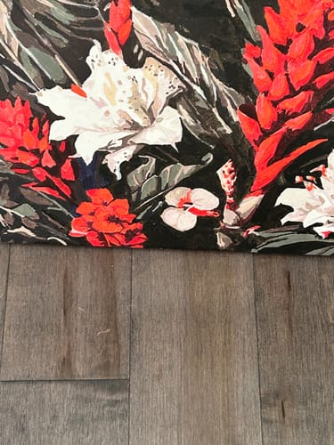 Customer photo review of Fabric Blooms III (Paint by Numbers)