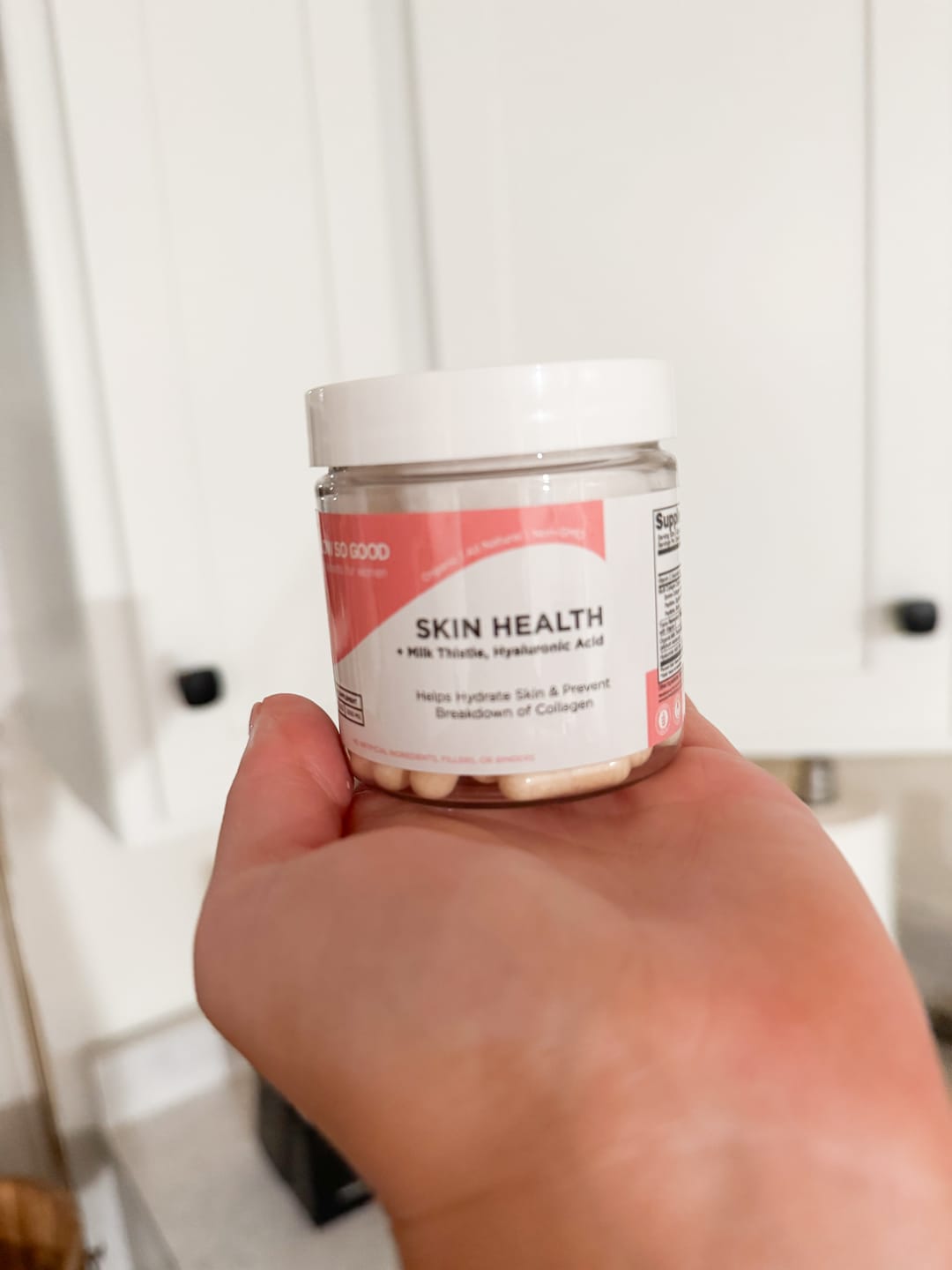 Customer photo review of SKIN HEALTH  with Milk Thistle + Hyaluronic Acid