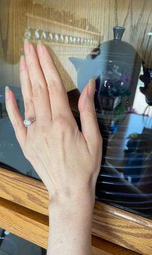 Customer photo review of Solitaire 2ct CZ Ring in Sterling Silver