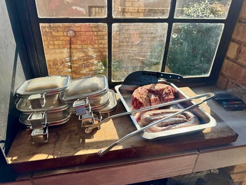 Customer photo review of BraaiPlank™ Hammer Forged Butcher Knife