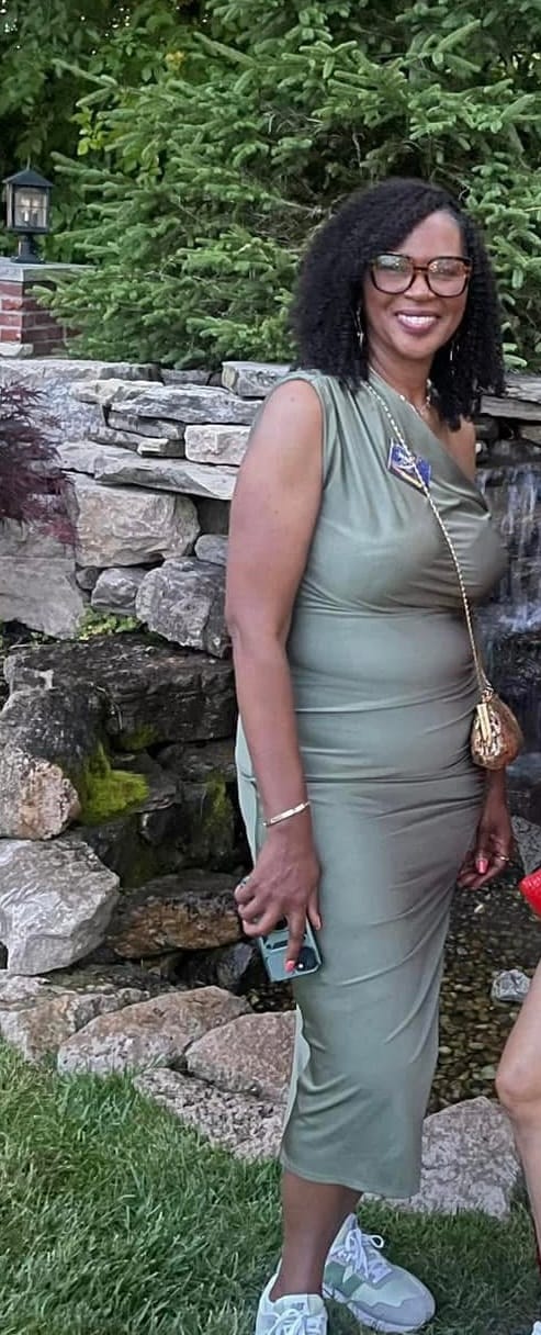 Customer photo review of Afro Kinky Curly Human Crochet Hair