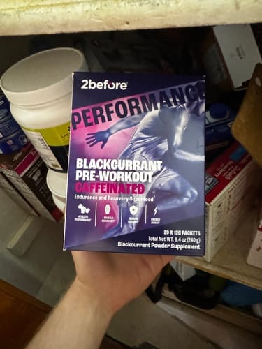 Customer photo review of Blackcurrant Pre Workout - Caffeinated
