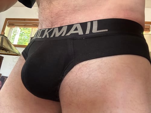 Customer photo review of 2 Pack Men's Sexy Cotton Support Contour Pouch Briefs