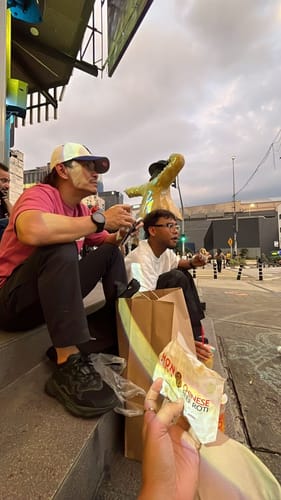 Customer photo review of New Era Outdoor Utility Archive White Oversized Short Sleeves T-Shirt