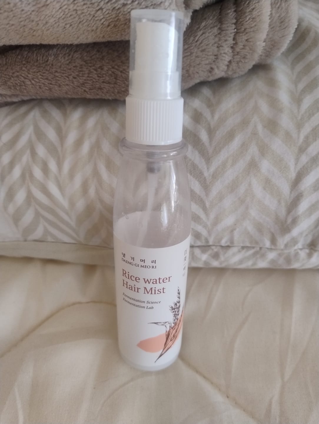 Customer photo review of Ароматен спрей-грижа за хидратация и блясък DOORI Перлен блясък Rice Water Hair Mist