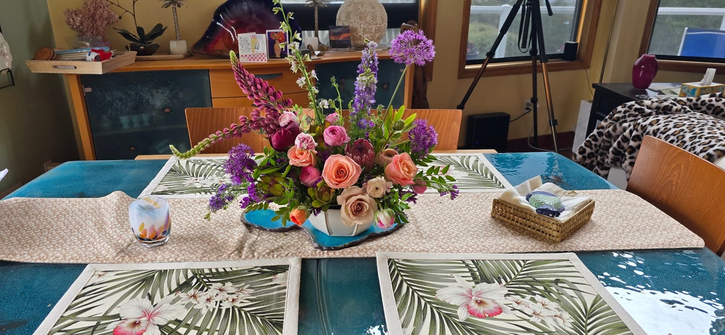 Customer photo review of Herban Bloom Designer's Choice Seasonal Arrangement