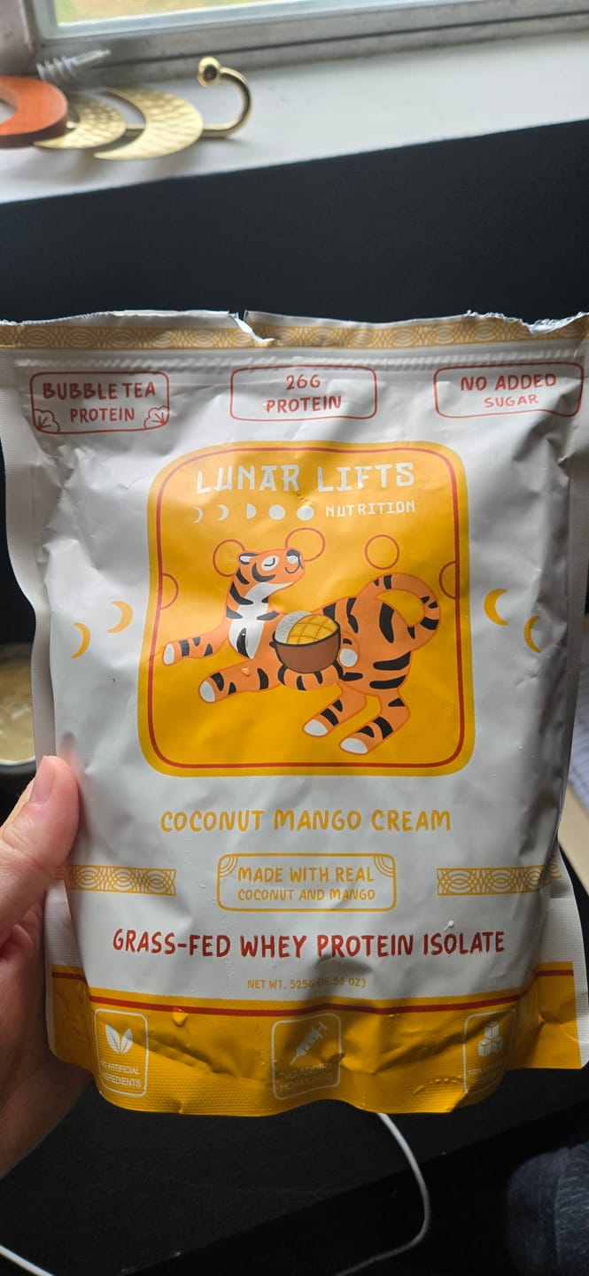 Customer photo review of Coconut Mango Cream - Whey Protein Isolate