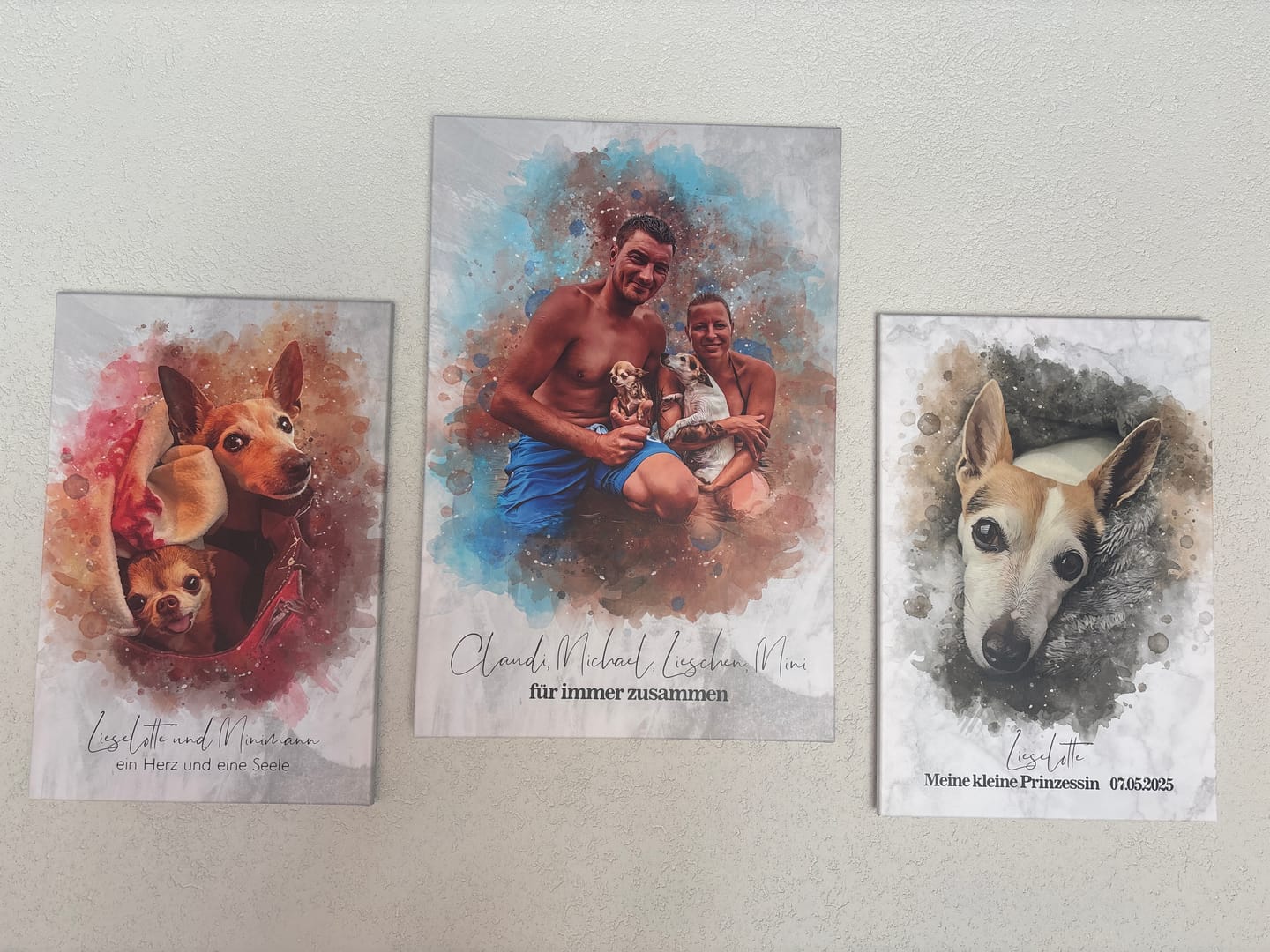 Customer photo review of Familien-Poster im Aquarell-Stil | personalisierbar