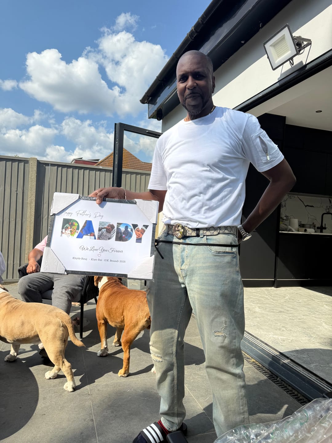 Customer photo review of Happy Dad's Day - Personalized poster