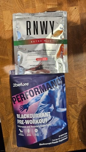 Customer photo review of Blackcurrant Pre Workout - Caffeine Free