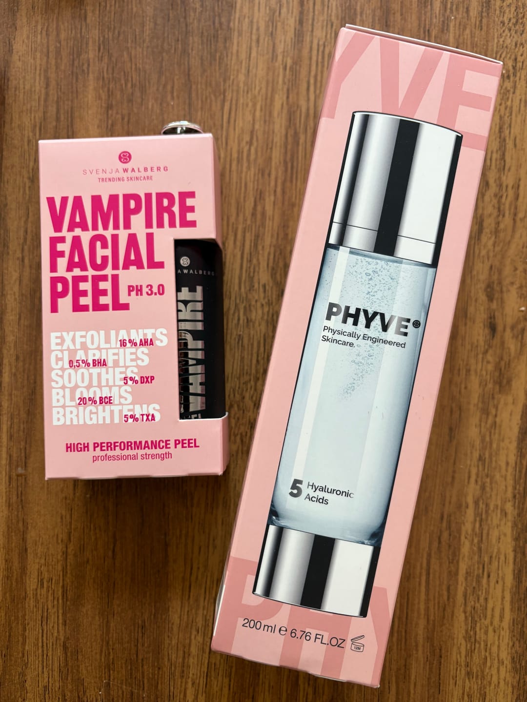 Customer photo review of VAMPIRE PEEL - Fruchtsäurepeeling + PHYVE - Hyaluron Serum
