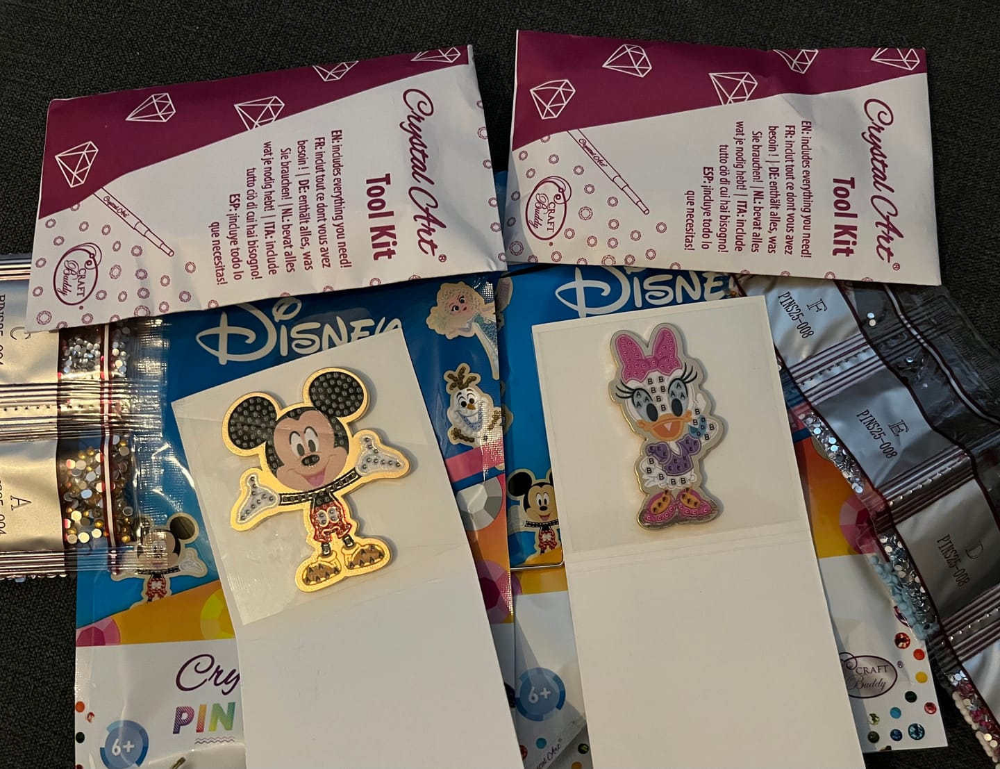 Customer photo review of Disney Crystal Art Pin Badge - Blind Bag