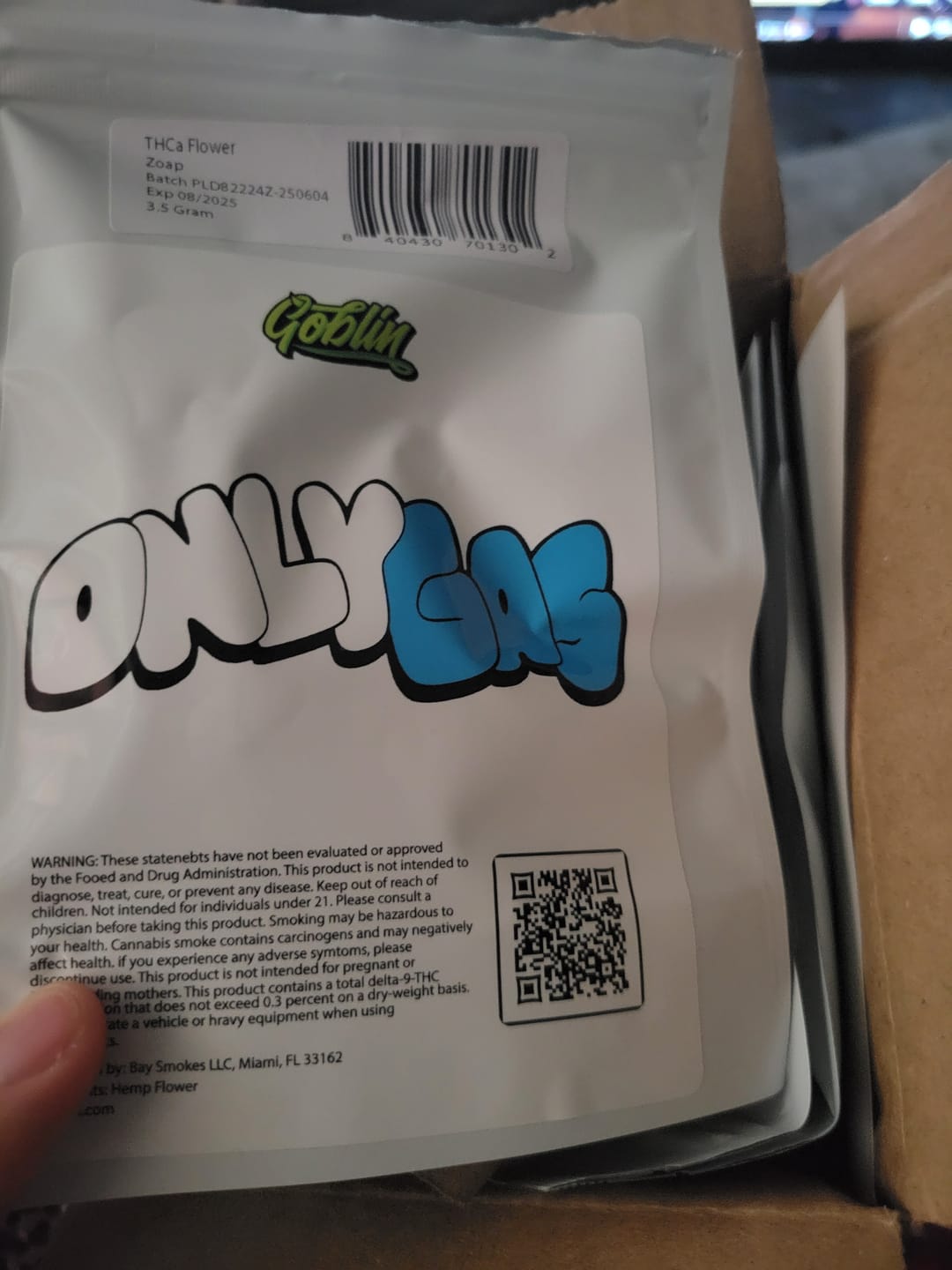 Customer photo review of Zoap - THCa Flower