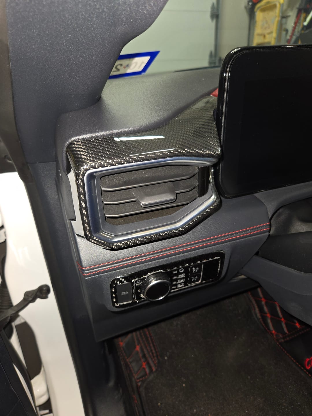 Customer photo review of 2024-Up Mustang AC Outlet Trim Cover