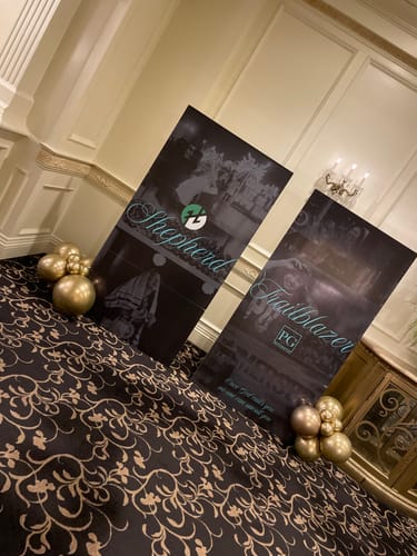 Customer photo review of Personalized Cardboard Cutouts | Custom Life Size Cutout