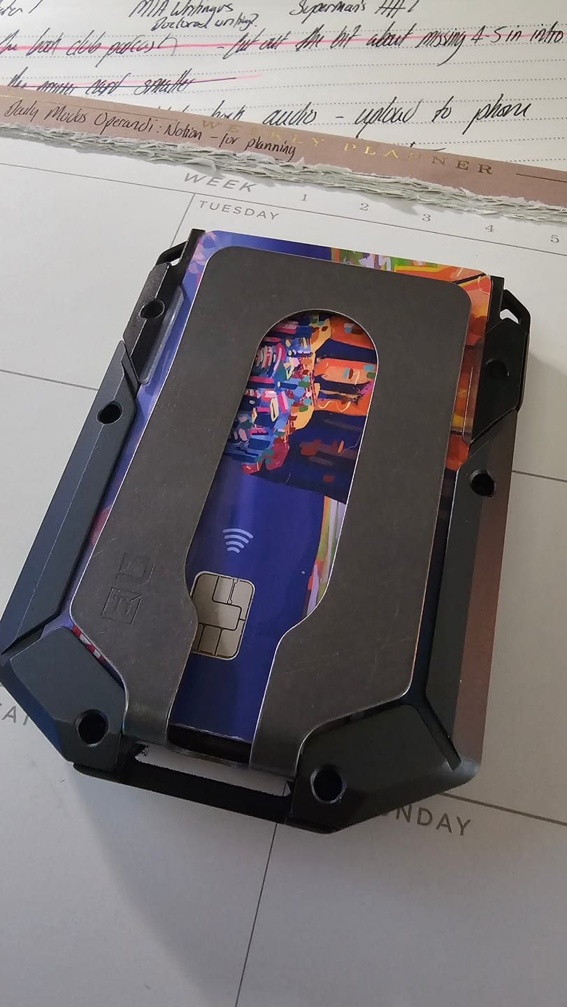 Customer photo review of M4 MAVERICK™ RAIL WALLET with TITANIUM CLIP