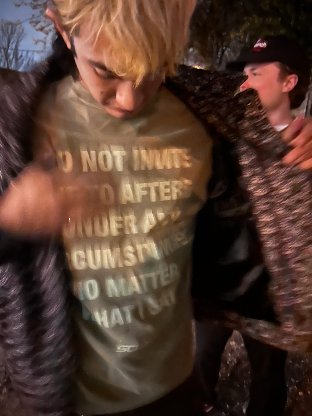 Customer photo review of DO NOT INVITE ME TO AFTERS T-SHIRT