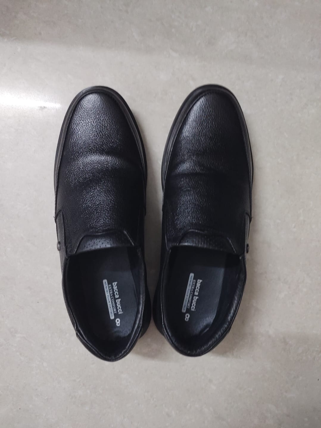 Customer photo review of Bacca Bucci Leather Office Slip-ons Formal Shoes | UK- 06 to 14