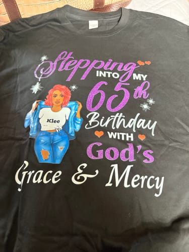 Customer photo review of 65th Birthday With God's Grace & Mercy