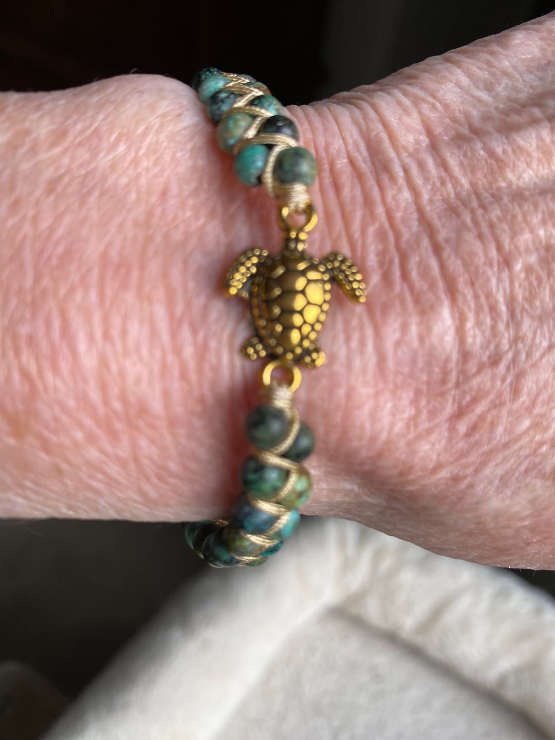 Customer photo review of Legendary Sea Turtle Bracelet