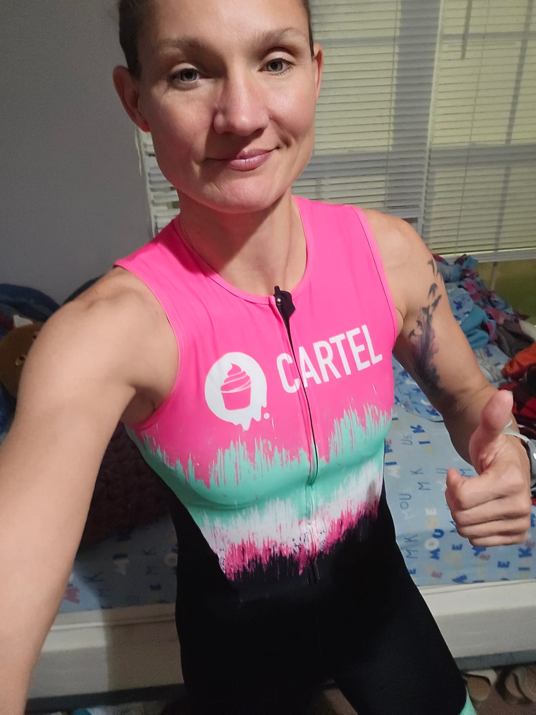 Customer photo review of Womens Batch of 2025 V4 Sleeveless Speed Suit