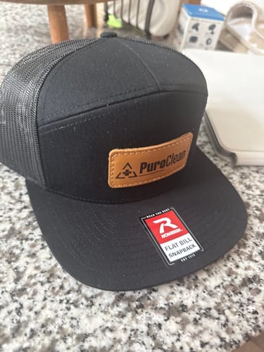 Customer photo review of Richardson 168 7-Panel Leather Patch Hat