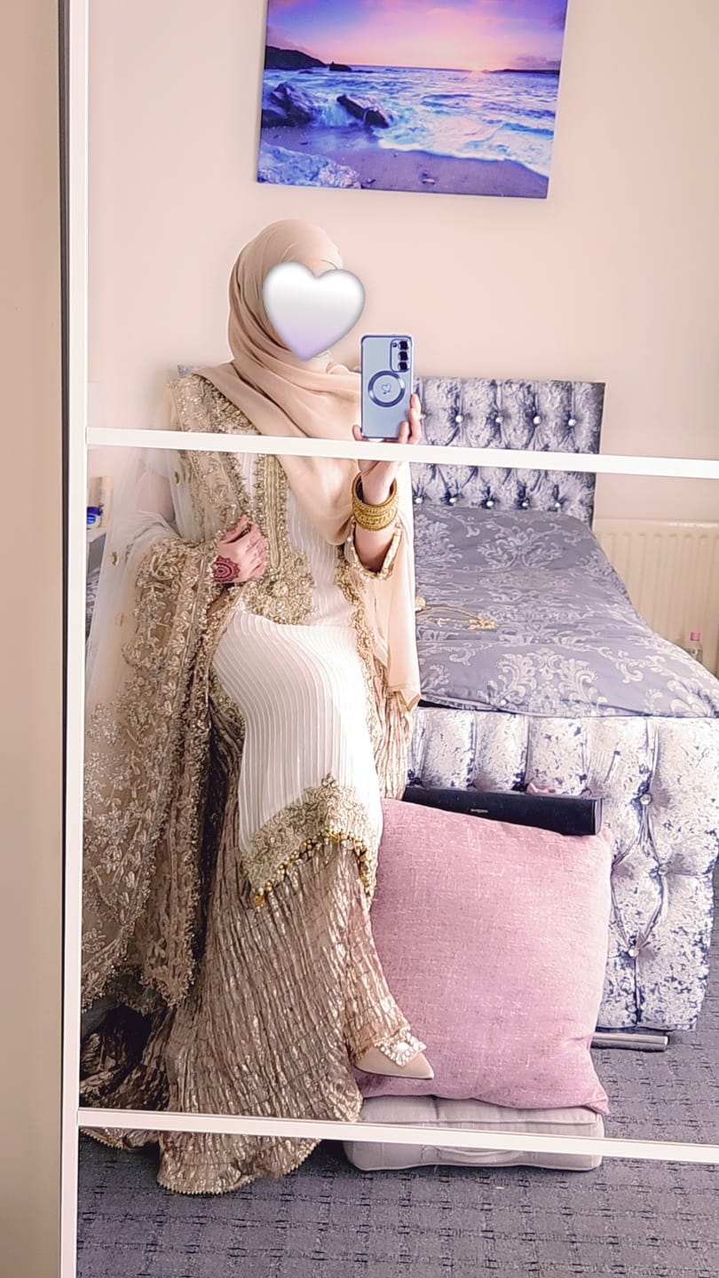 Customer photo review of P-252 - White - Readymade - Khuda Baksh Creations 2024