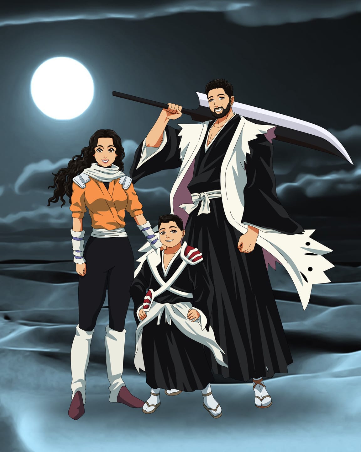 Customer photo review of Custom Anime Portrait (ANY ANIME)
