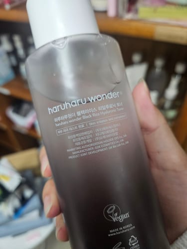 Customer photo review of BLACK RICE hyaluronic toner