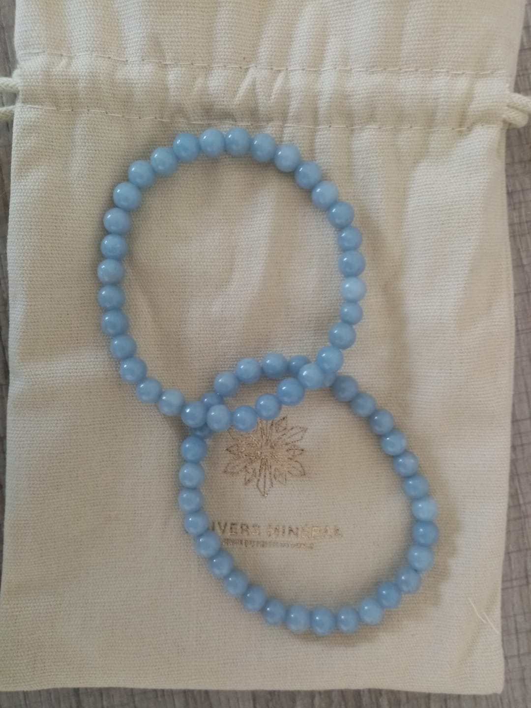 Customer photo review of Bracelet Angélite 6mm