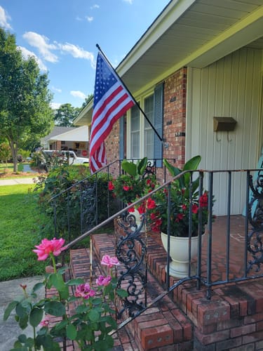 Customer photo review of Ultra Heavy Duty American Flag - 2-ply Polyester - Made In USA