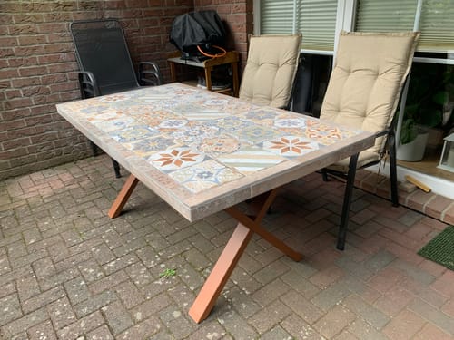 Customer photo review of X-Tischbeine 80x40mm - Elegantes Design | Tischgestell aus Stahl